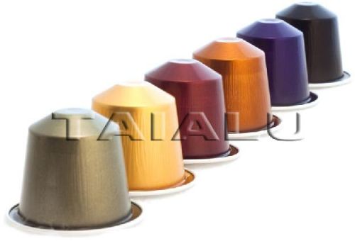 ALUMINUM FOIL COFFEE CAPSULE WITH ALUMINUM FOIL LID