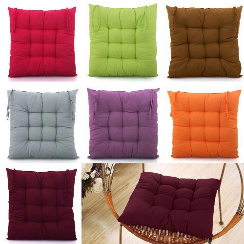 Plain Cotton Chair Pads, Size : 15x15inch, 16x16inch, 17x17inch, 18x18inch, 20x20inch