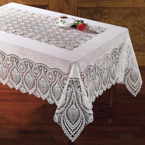 Floral Decorative Tablecloths, Size : D-78 Inch
