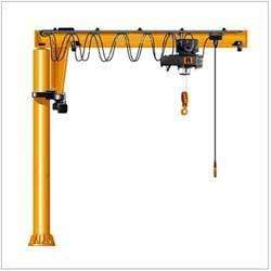 Pillar Mounted Jib Cranes, Color : Yellow