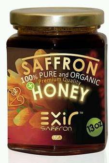 Organic Saffron Honey (13-oz Glass Jar)