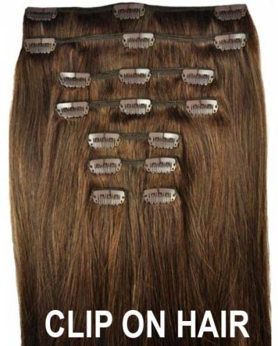 Clip On Hair Extensions, For Parlour, Personal, Style : Straight