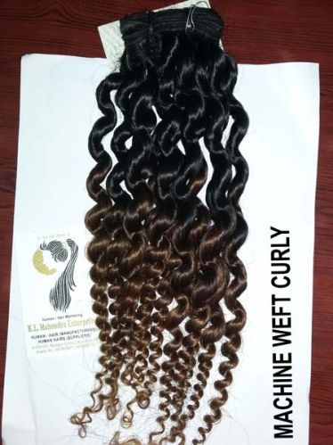 Machine Weft Curly Hair, For Parlour, Personal, Length : 10-20Inch