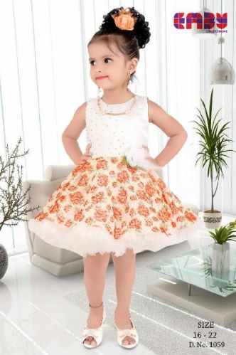 Snail Party Wear Frock, For Girls, Style : 1078