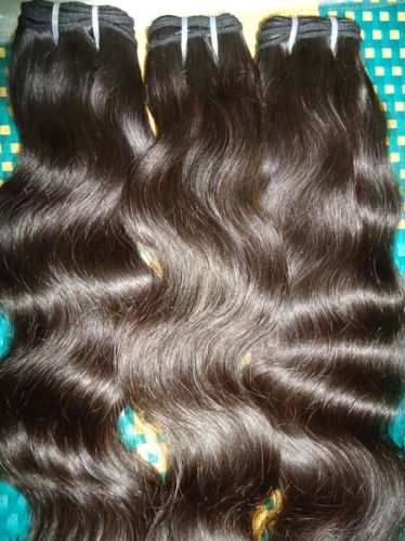 22 Inches Wavy Hair Machine Weft