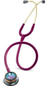 3M Littmann Classic II S.E. Stethoscope, 28, Raspberry Tube, Rainbow-