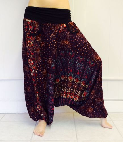 Peacock Printed Harem Pants