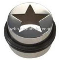 Titanium Lazer Cut Flesh Tube--Star Jewelled Body Jewelry