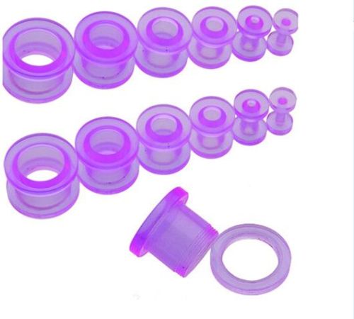 Violet Acrylic Screw On Tunnel