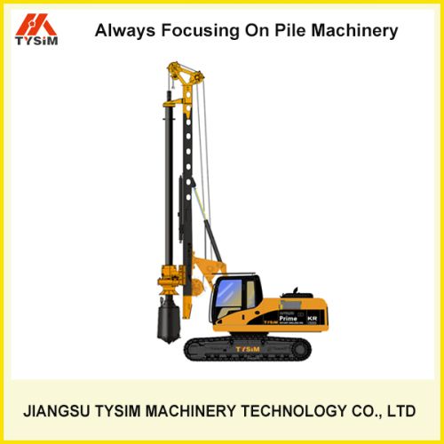 Hydraulic Rotary Drilling Rig With Caterpillar Chassis
