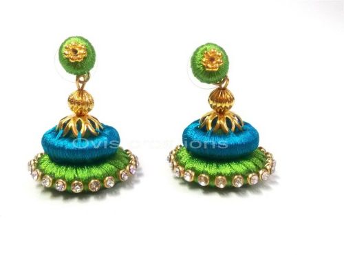 Silk Thread Jumkka, Color : Blue