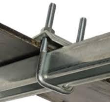 Shree Hot Dip Galvanized U Bolt Beam Clamp, Color : Galvanized