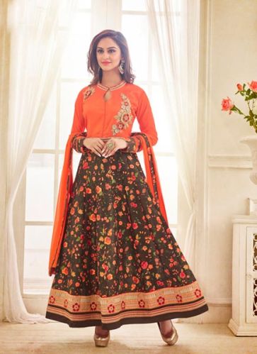 KESARI EXPORTS Anarkali Suits Dress, Size : XXL