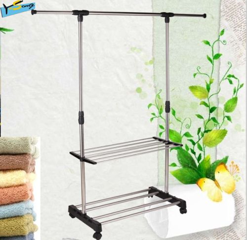 Wonderful Single Pole Protable Clothes Drying Rack