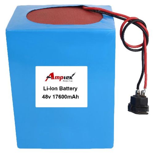 48V 18Ah Li-ion Battery For E-Bike, Size : 220 X 160 X 140mm