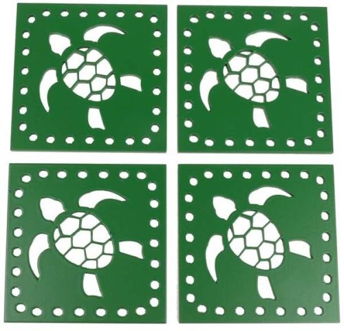 Green Nature Turtle Coasters