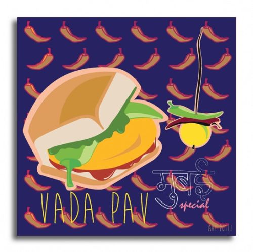 Vada Pav Canvas Wall Hanging