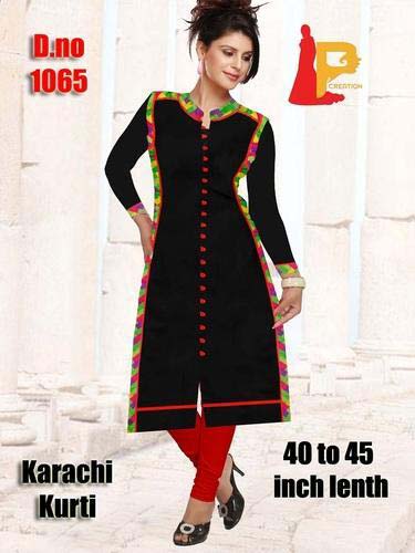 Printed Cotton Karachi Kurti, Occasion : Casual Wear