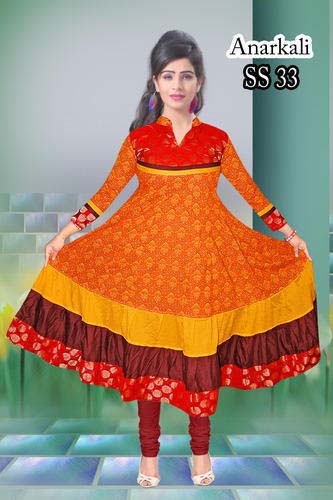 Cotton Printed Anarkali Kurti