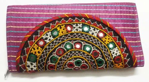 Handicraft Ladies Clutch With Traditional Emproidery