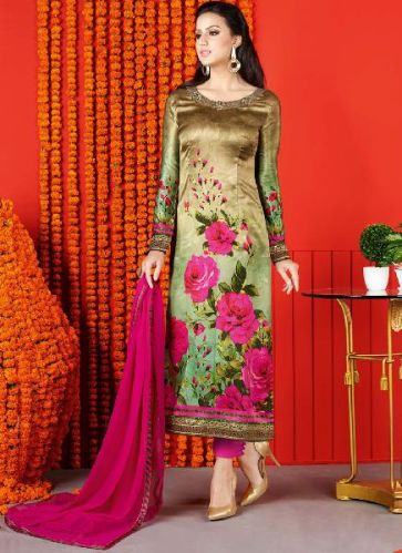 Churidar Suits, Pattern : Printed