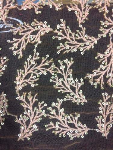 Embroidered Floral Fabric