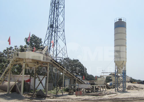 Skip-type Concrete Batching Plant, Packaging Type : white