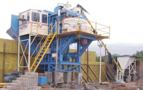 Static Concrete Batching Mixing Plant With Pan Type Mixer (GEPL SBH -30)