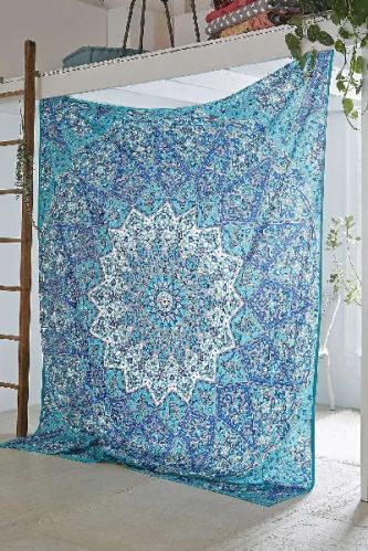 Tapestry Cotton Bedsheet Beautiful Wall Hanging, Size : 84 X 98 Inch 54x 89inch