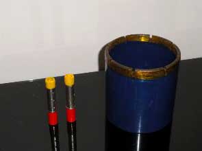 Coated Diamond Core Drills, Color : Blue, Grey, Weight : 10-20gm