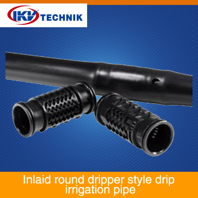 Inlaid Round Dripper Style Drip Irrigation Pipe