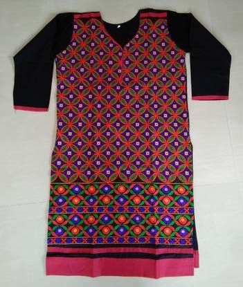 Printed Ladies Gamthi Kurtis, Size : XL