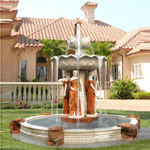 Large Marble Garden Water Fountain