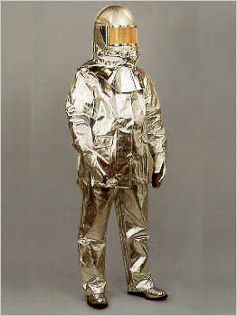Full Sleeve Aluminium Fire Proximity Suits, For Industrial, Pattern : Plain