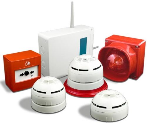 Plastic Wireless Fire Alarm System, For Home Security, Voltage : 110V