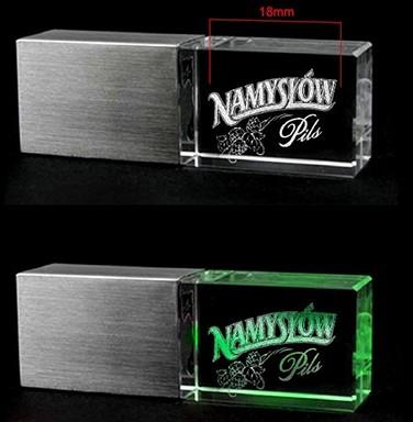 Custom Logo Crystal USB Flash Drive