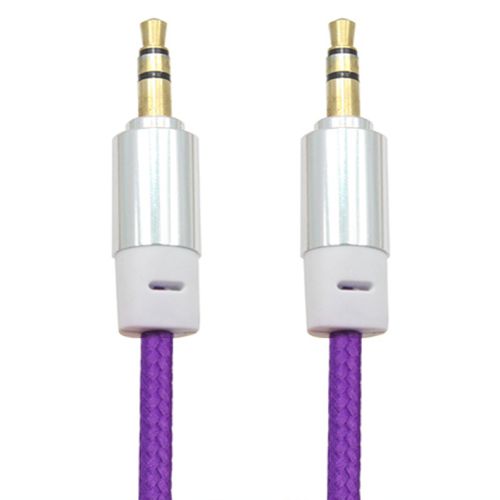 Colorful Braided Car USB Aux Cable With 3.5mm Stereo Male To Male Plug