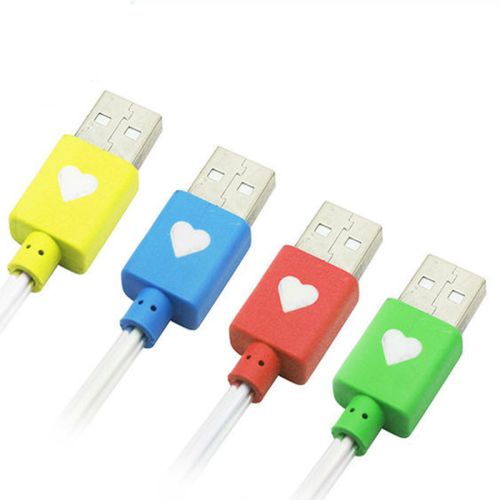 Colorful LED Light Micro 5pin USB Cable For Mobile