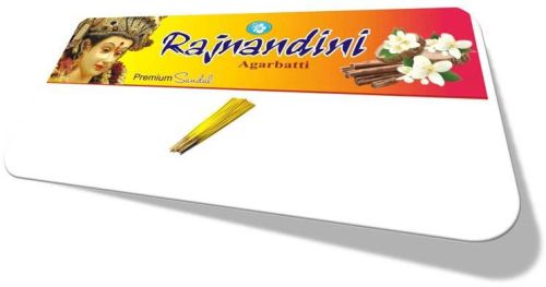 Rajnandini Premium Sandal Yellow Incense Sticks, For Aromatic, Home, Temples, Length : 1-5 Inch
