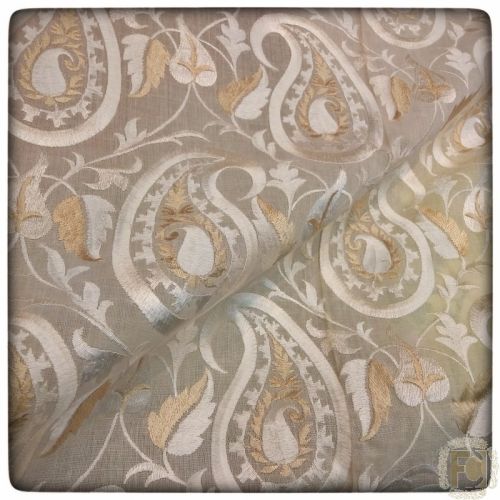 Fabcouture Cotton Thread Embroidery, Color : Beige