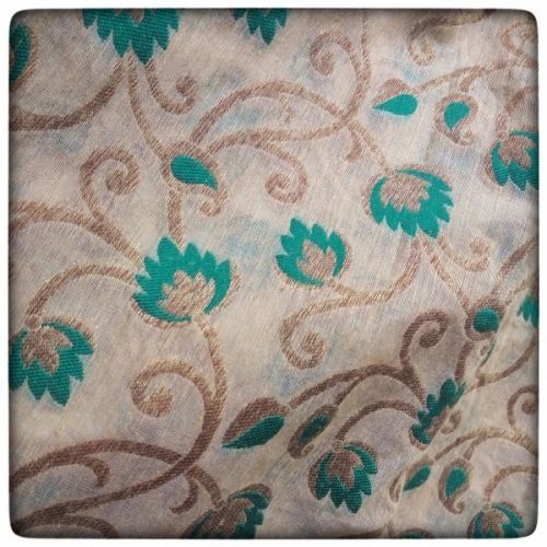 Fab Couture Jacquard Green Chanderi Jaquard