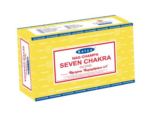 Satya Nag Champa Seven Chakra Incense Sticks