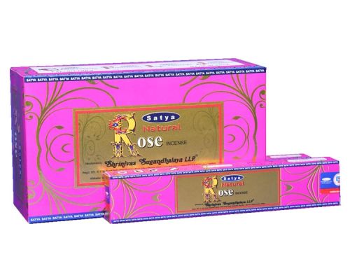 Satya Natural Rose Incense Sticks, For Religious, Aromatic