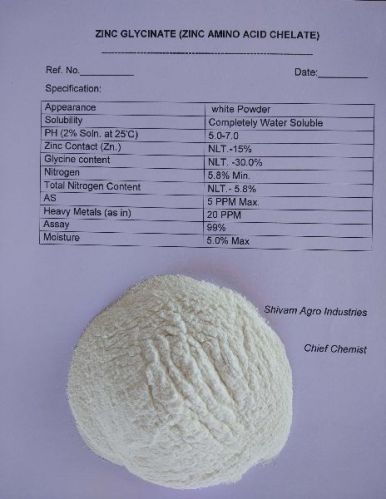 Shivam Agro Industries Zinc Glycinate