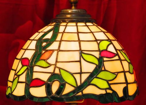 ABEZ GLASS Tiffany Table Lamp, Size : 12' Dia