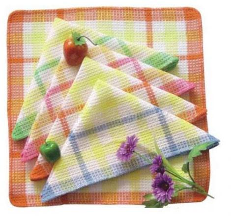 Absorbent Non-terry Kitchen Cleaning Tea Towel Sets