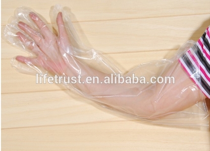 Disposable Pe Long Gloves, Packaging Type : red orange green