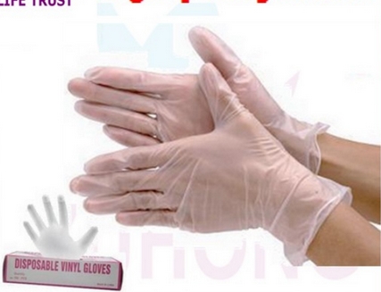 Vinyl Gloves, Packaging Type : White
