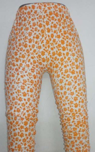 Ladies Printed Cotton Lycra Leggings