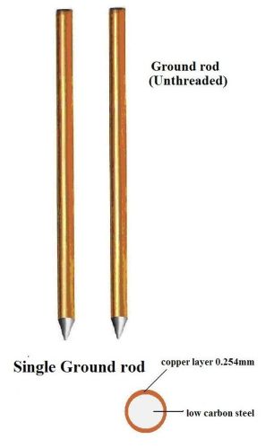 Solid Polished Copper Bonded Earthing Rods, Certification : ISI Certified